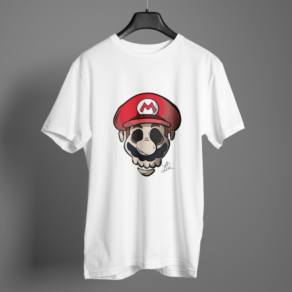 Camiseta Mariohead, 100% Algodão - Roquenrou