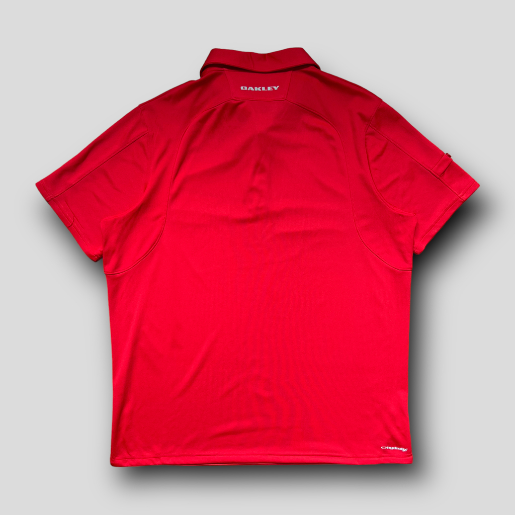 Camiseta Polo Casual Oakley Vermelha - Reuzzze