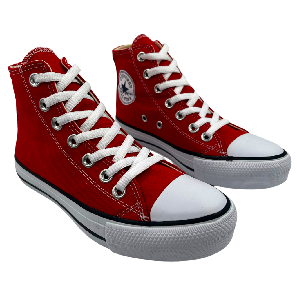 Tênis Cano Alto Converse Chuck Taylor All Star HI - Vermelho+Branco