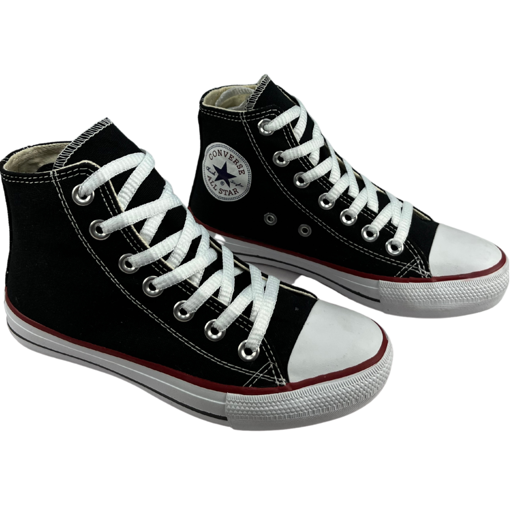 All Star Cano Alto Converse Todo Preto