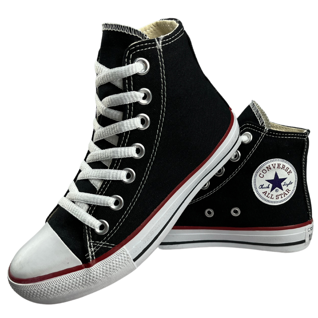 All star converse preto cano alto