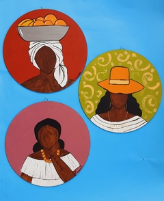 CONJUNTO DE PLACAS DECORATIVAS - ROGÉRIA, CIANA E DINORÁ
