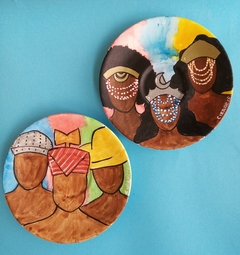 CONJUNTO DE PRATOS DECORATIVOS - ORIXÁS