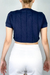 Cropped Polo Arte Marinho na internet