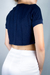 Cropped Polo Arte Marinho - comprar online