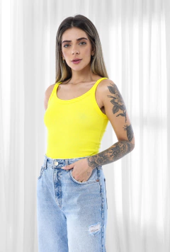 Regata Ribana Amarelo Limão