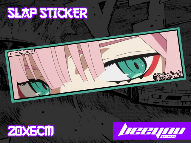 Slap Sticker Zero Two Olhos Comprar Em BeeYou