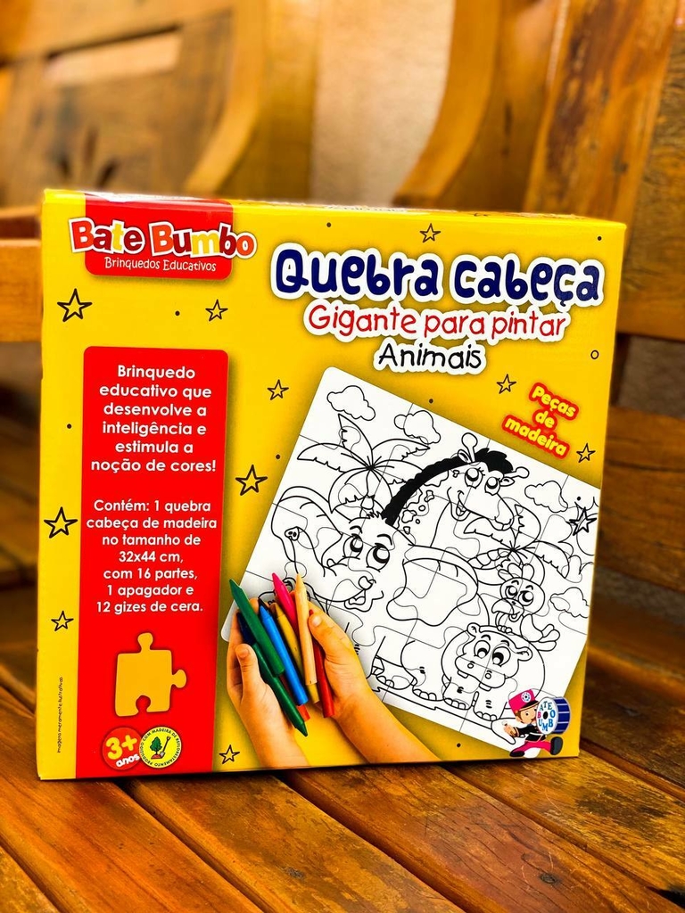 Jogo Educativo Dominó Gigante ALFABETO 30 Peças - Way