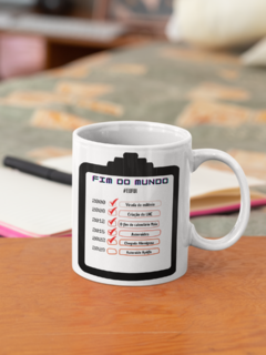 Caneca de Porcelana | "FIM DO MUNDO"