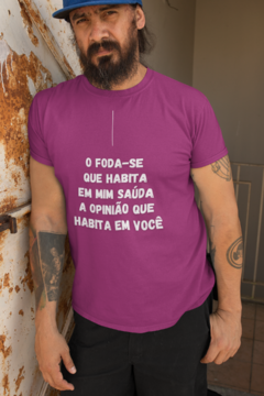 Camiseta Masculina | "OPINIÃO" - loja online
