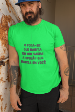 Camiseta Masculina | "OPINIÃO" - comprar online
