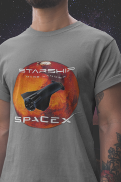 Camiseta Masculina | "STARSHIP - SpaceX" - CAMISETAS BR
