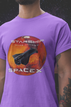 Camiseta Masculina | "STARSHIP - SpaceX" na internet