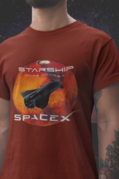 Camiseta Masculina | "STARSHIP - SpaceX" - comprar online
