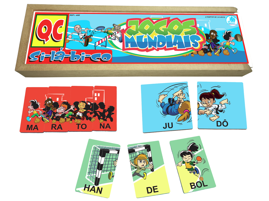 Jogo Quebra-cabeça Silábico - Kits Educativos