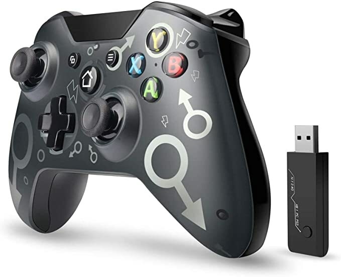 Gamepad sem fio para Xbox One, PC Joystick, Windows 7, 8, 10, Controlador  de jogos para console PS3, 2.4G