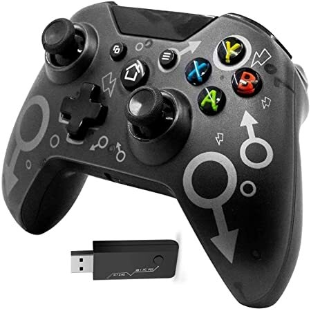 Gamepad sem fio para Xbox One, PC Joystick, Windows 7, 8, 10, Controlador  de jogos para console PS3, 2.4G