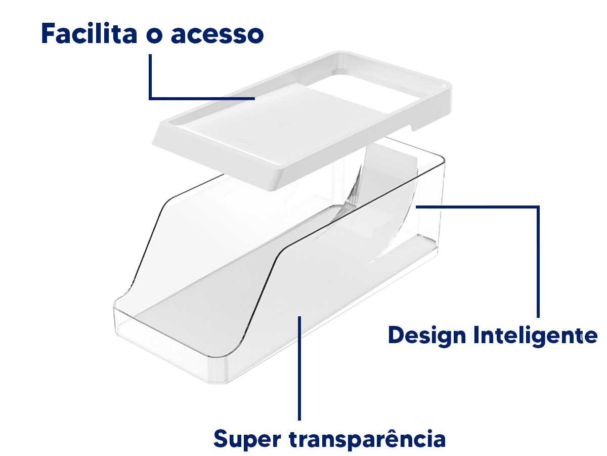 Benefícios do Organizador de Latas para Geladeira Clear Fresh