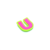 ALFABETO MÓVEL IMÃ APRENDA BRINCANDO- LETRA INDIVIDUAL PINK/VERDE na internet