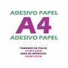 IMPRESSÃO A4 PAPEL ADESIVO COM RECORTE RETO