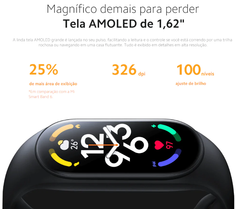 Relógio Xiaomi Mi Band 8 Original Lacrada + Película