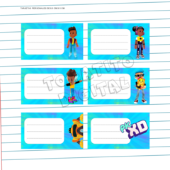 Kit imprimible Etiquetas escolares PK KD - tienda online