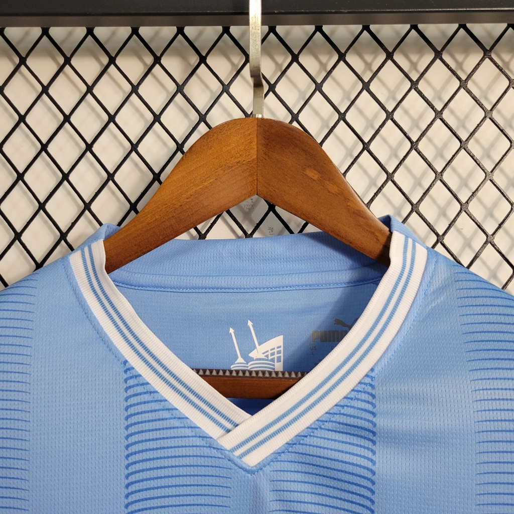 Camisa Manchester City 23/24 Versão Jogador Pré-Jogo - Azul - Imports do  vale