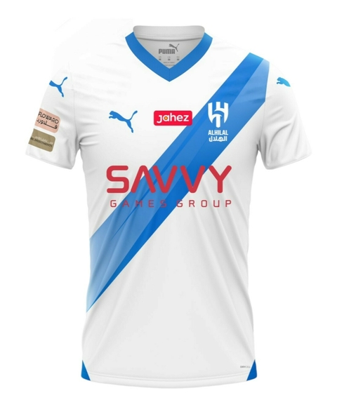 Camisa Racing Club Home 23/24 sn° Torcedor Masculino - Branco e Azul