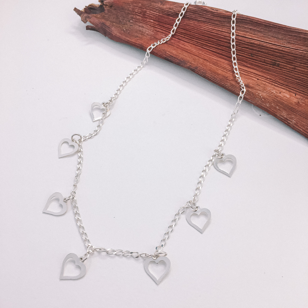 Chocker de Coração - Prata 925 - Hello Pratas
