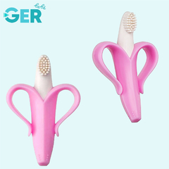 Cepillo Dental Bebé Aseo Banana Plátano + Mordedera + Chupón - tienda en línea