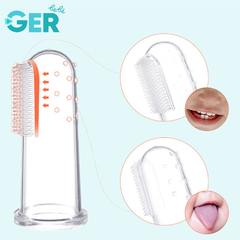 Imagen de Cepillo Dental Para Bebé + Guante Mordedera + Chupón Fruta