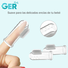 Cepillo Dental Para Bebé Aseo Personal Dedal Silicón - GER Bebé