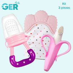 Cepillo Dental Bebé Aseo Banana Plátano + Mordedera + Chupón