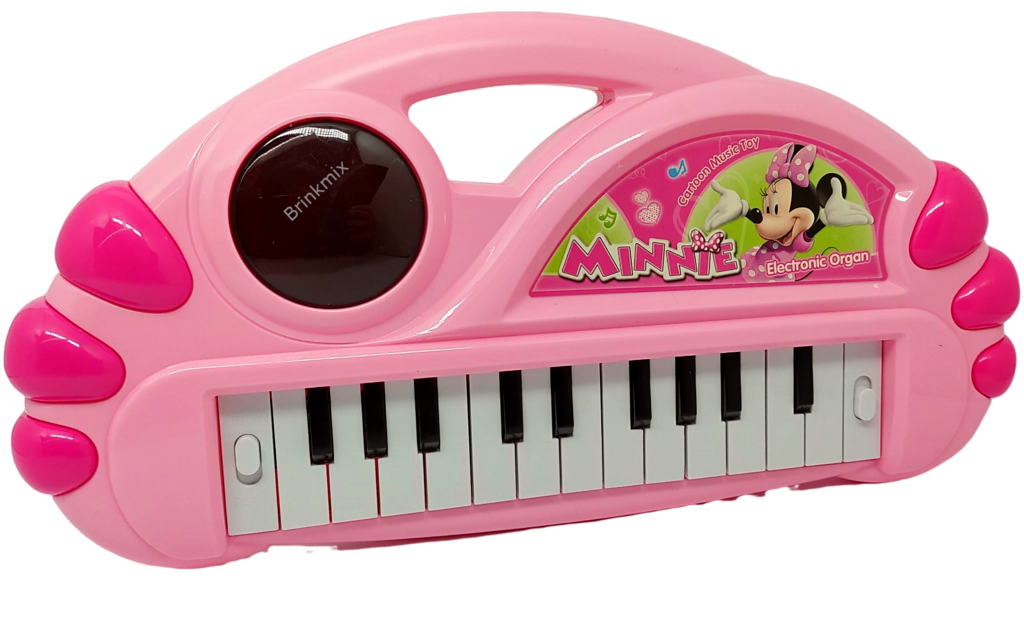Piano Teclado Brinquedo Infantil Microfone Educativo Musical Cor Rosa