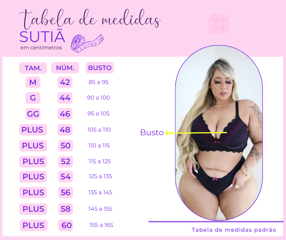 Biquíni Plus Size com bojo veste do 46 ao 52