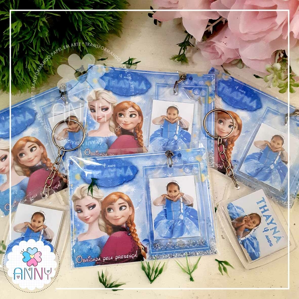 Arte de Convite virtual tema Frozen ou Frozen Fever Envio por