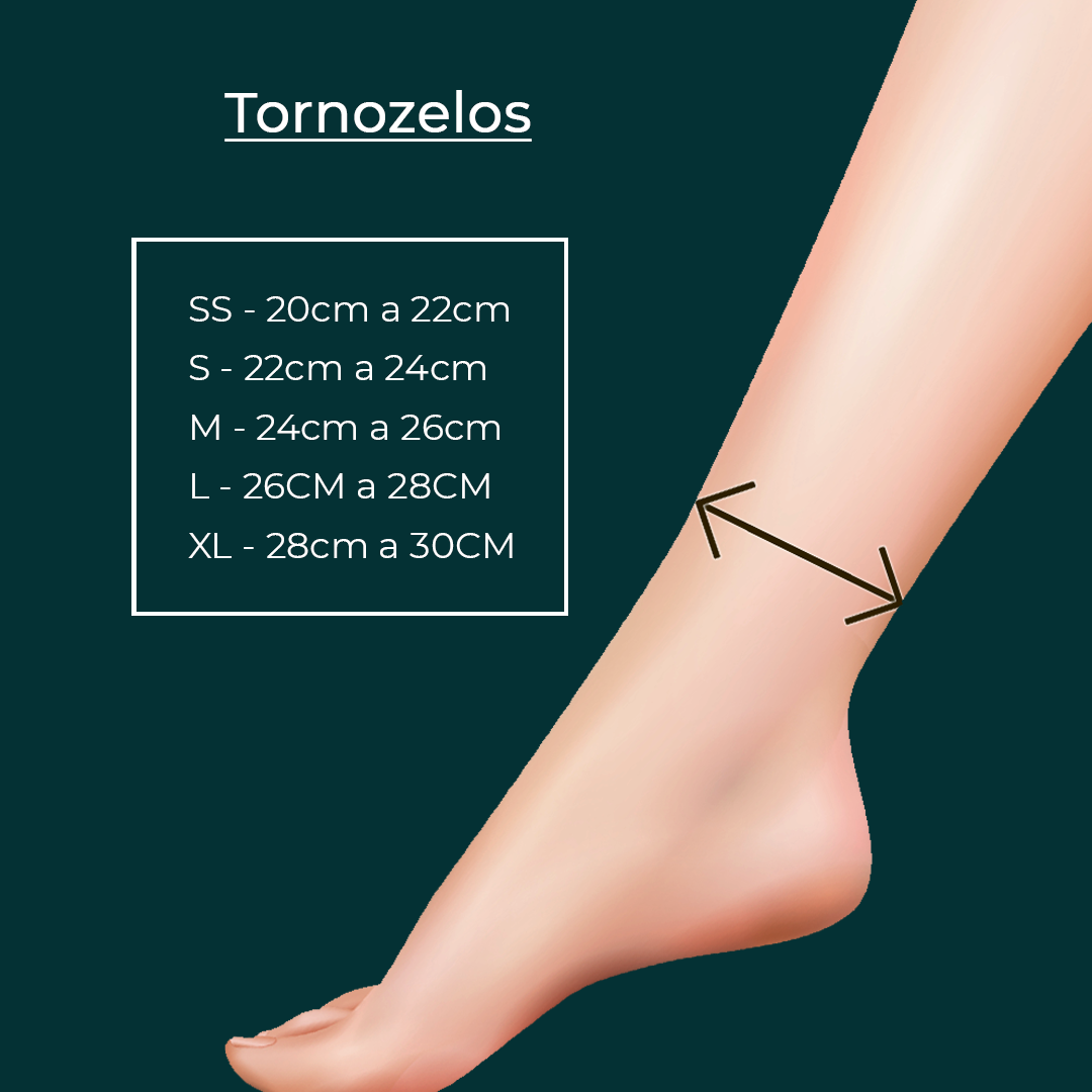 Tamanho de tornozeleiras - Jolig Joias
