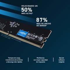 Memoria Ram Crucial DDR5 32GB 4800 UDIMM