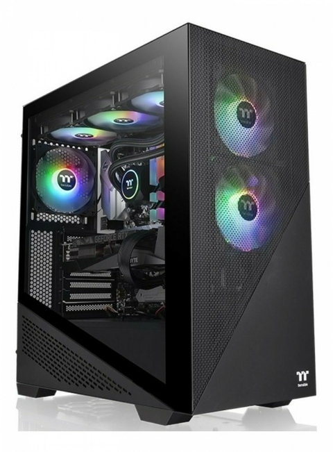 GABINETE GAMER THERMALTAKE DIVIDER 370 TG ARGB BLACK TEMP GLASS