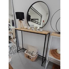 Mesa Recibidora + Espejo Redondo Ø60cm - comprar online