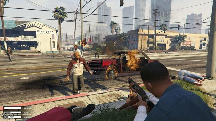Grand Theft Auto V GTA 5 Premium Online Edition - PS4 - Game Games - Loja  de Games Online