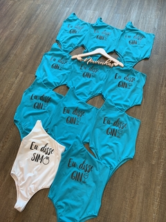 Body Personalizado Ombro Só - e-Noivinhas