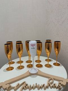 Taças Champagne Metalizadas Personalizadas - loja online