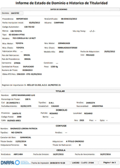INFORME HISTORICO DE TITULARIDAD