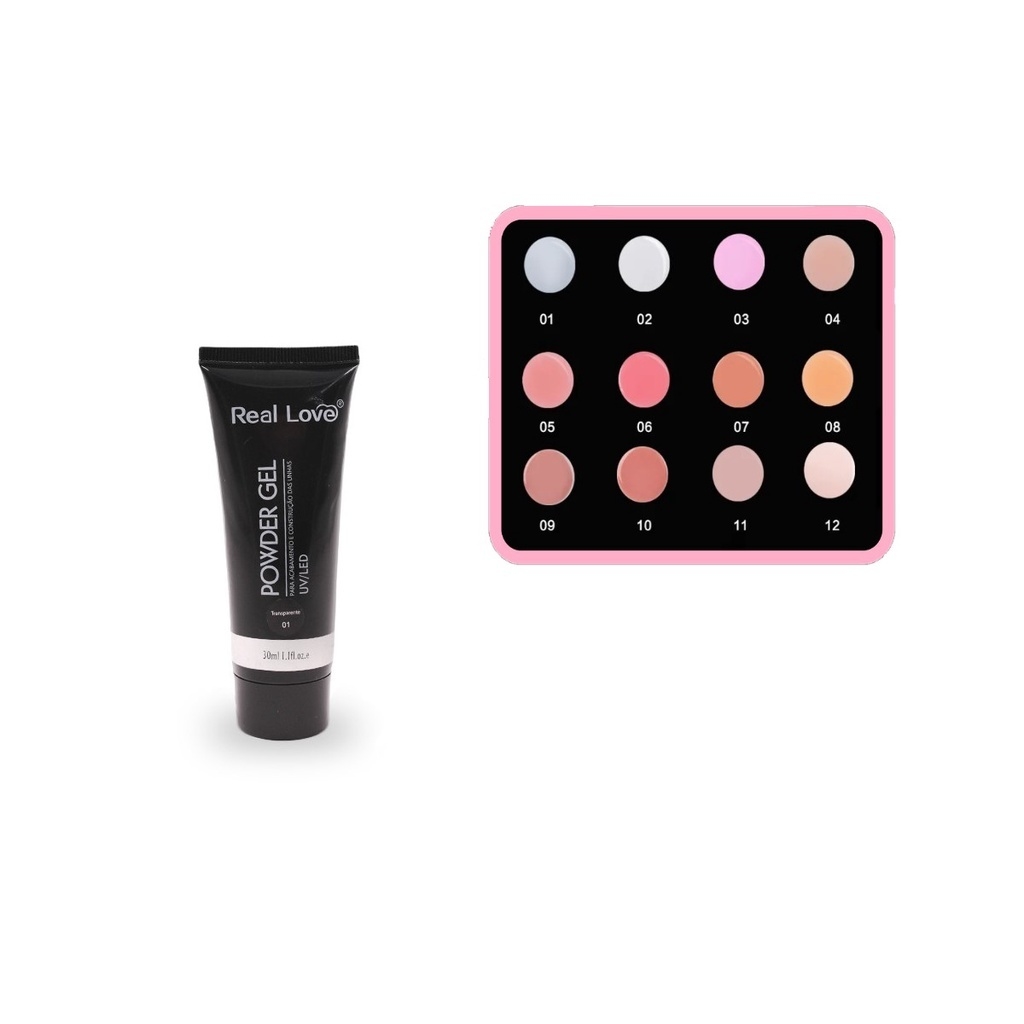 Polygel POWDER GEL Uv/Led 30ml Real Love