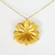 Collar dorado hoja