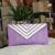 Clutch cartera de mano lila