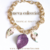 Collar / chocker tropical violeta