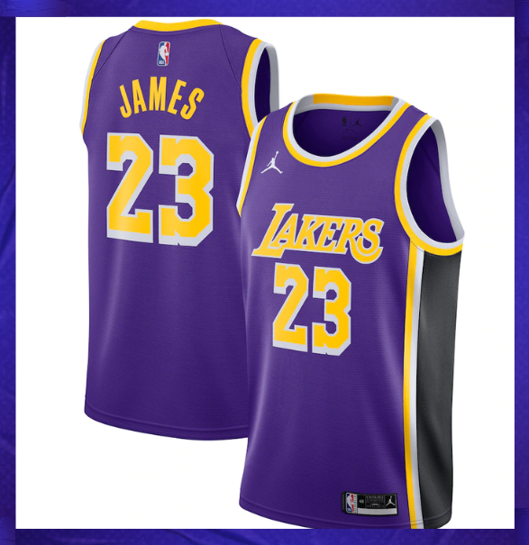 Camiseta Regata Los Angeles Lakers Roxa - Statement Edition Jordan