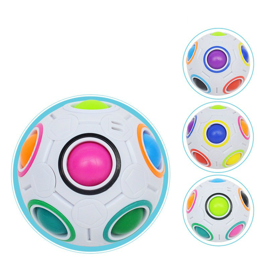 Jogo Mágico de Quebra-cabeça de Bola Rainbow Puzzle Ball Fidget Jogo de  Habilidade com Bolas de Alívio do Stress, Rainbow Puzzle Cube Kids Rainbow